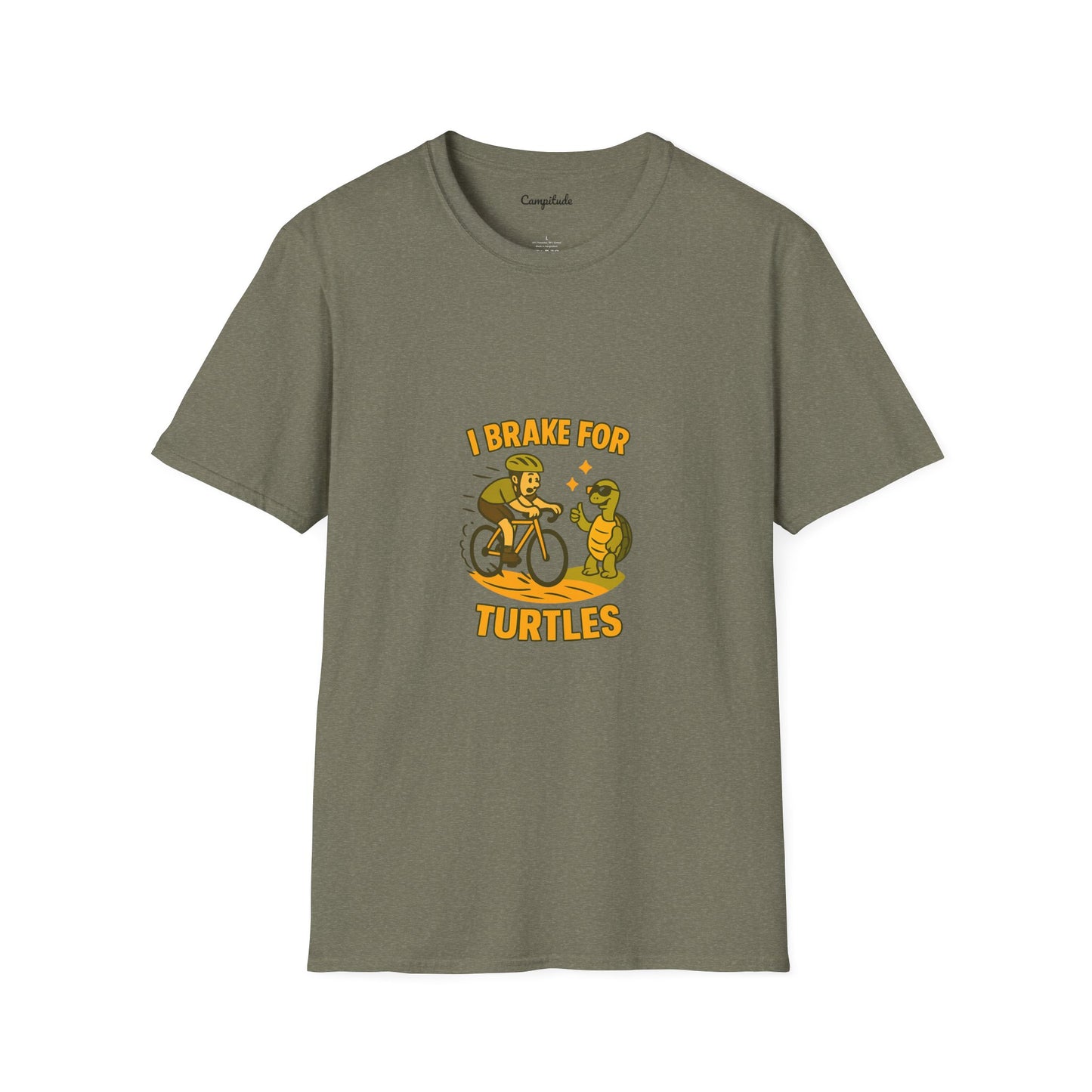 Unisex T-Shirt - Cyclist I Brake for Turtles