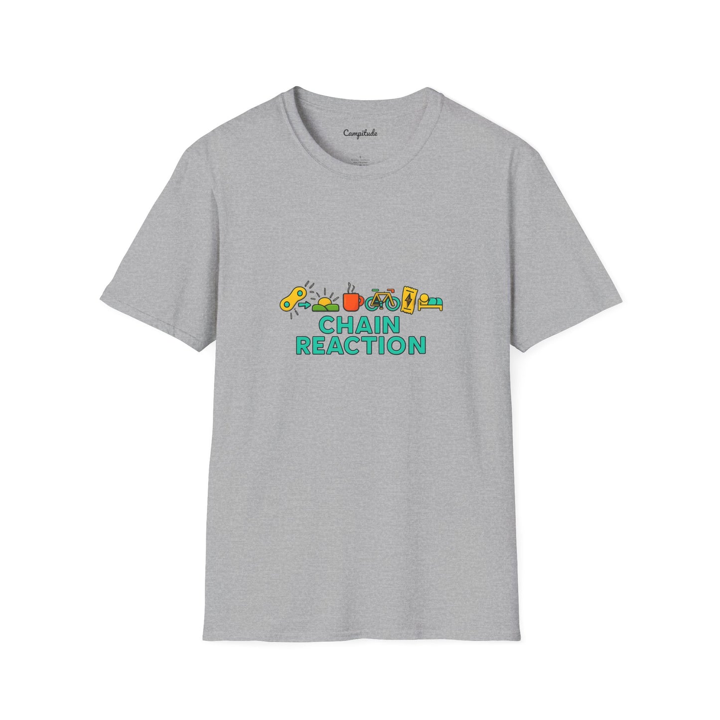 Unisex Softstyle T-Shirt - Cyclist Chain Reaction