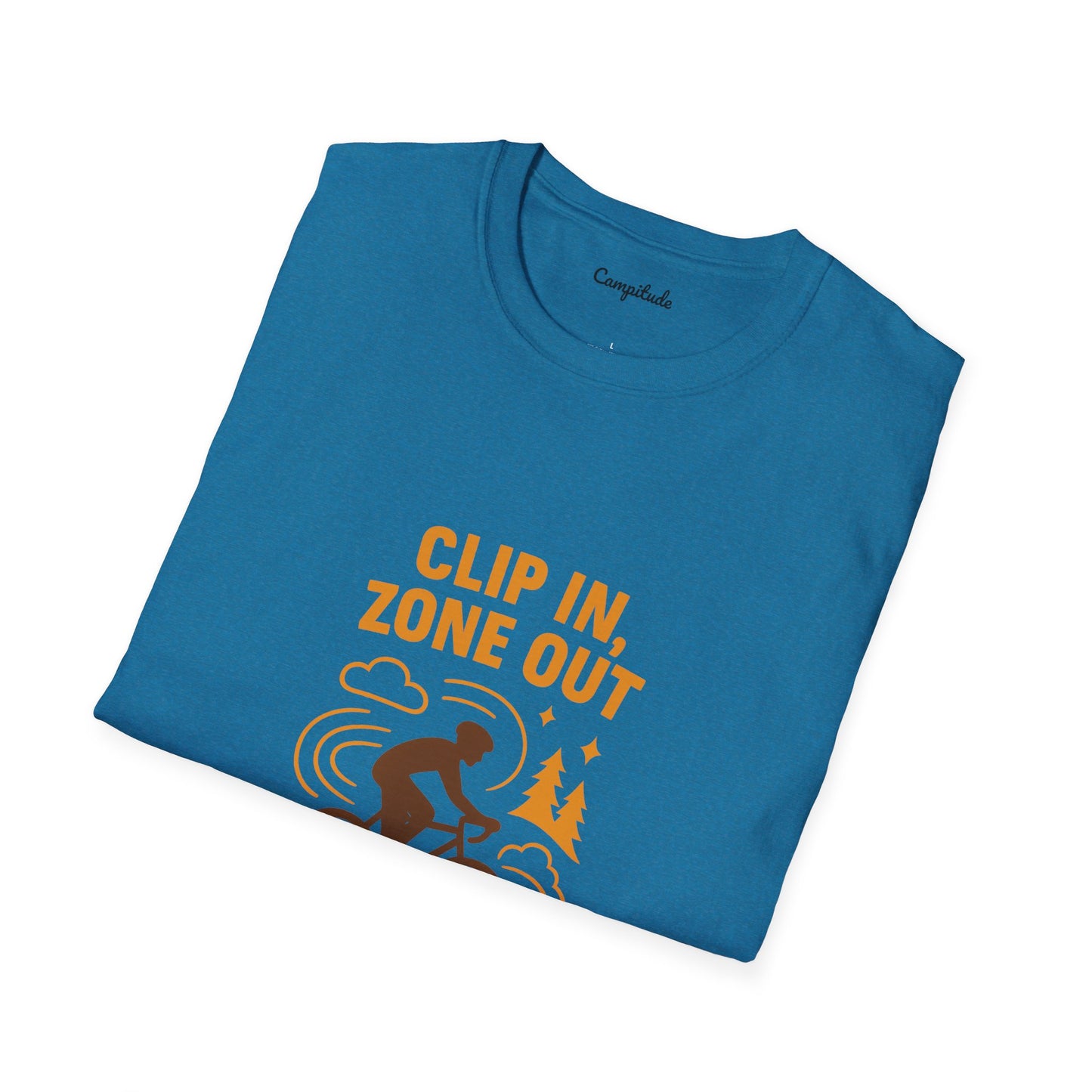 Unisex T-Shirt - Cyclist Clip in, Zone Out