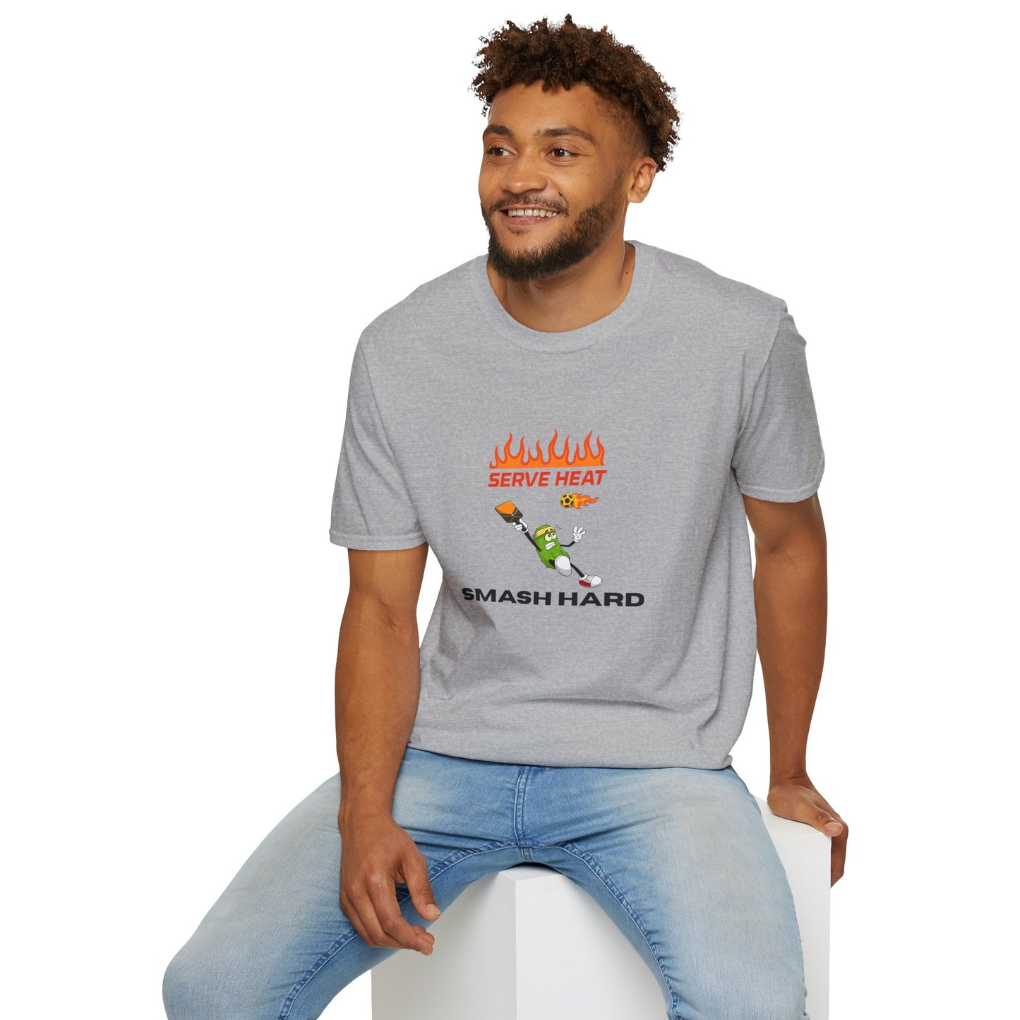 Unisex T-Shirt - Serve Heat Smash Hard