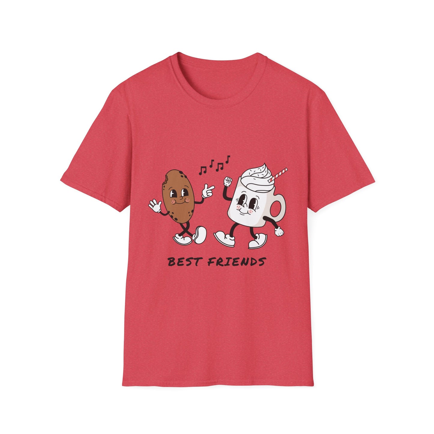 Unisex T-Shirt - Funny Best Friends Coffee & Cookie