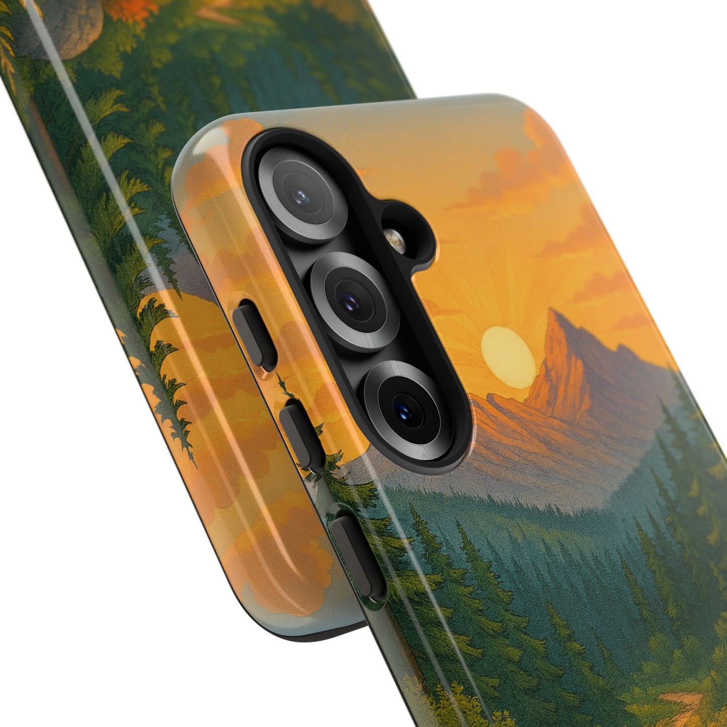 Tough Phone Case - Sunset Mountain Design