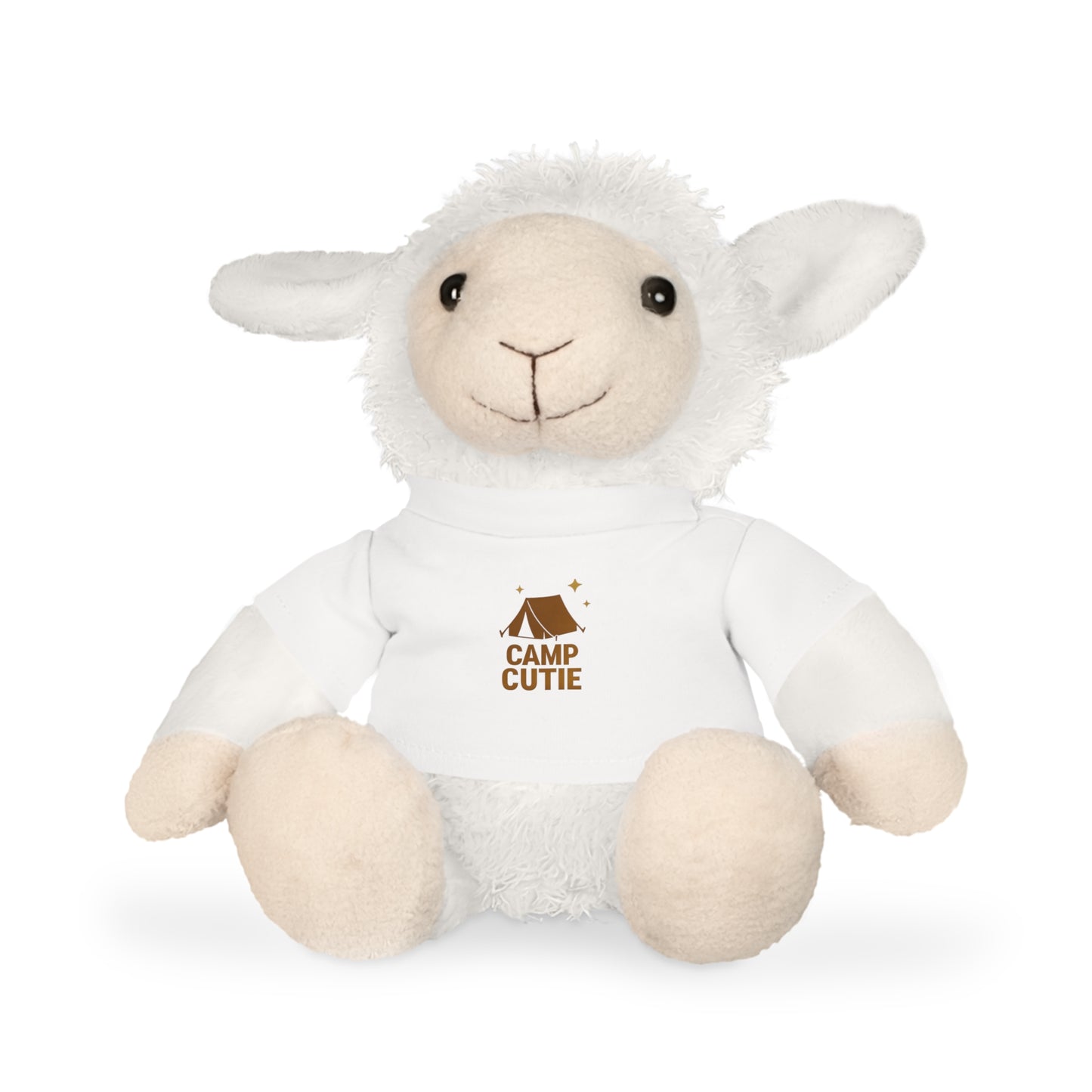 Plush Bunny, Bear, Elephant or Sheep with T-Shirt - Camp Cutie