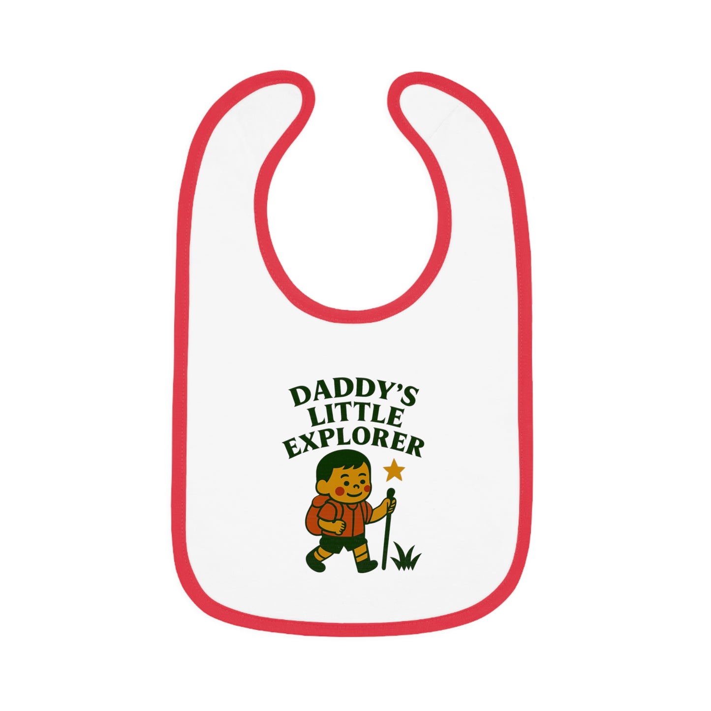 Cute Baby Bib - Daddy's Little Explorer - Boy