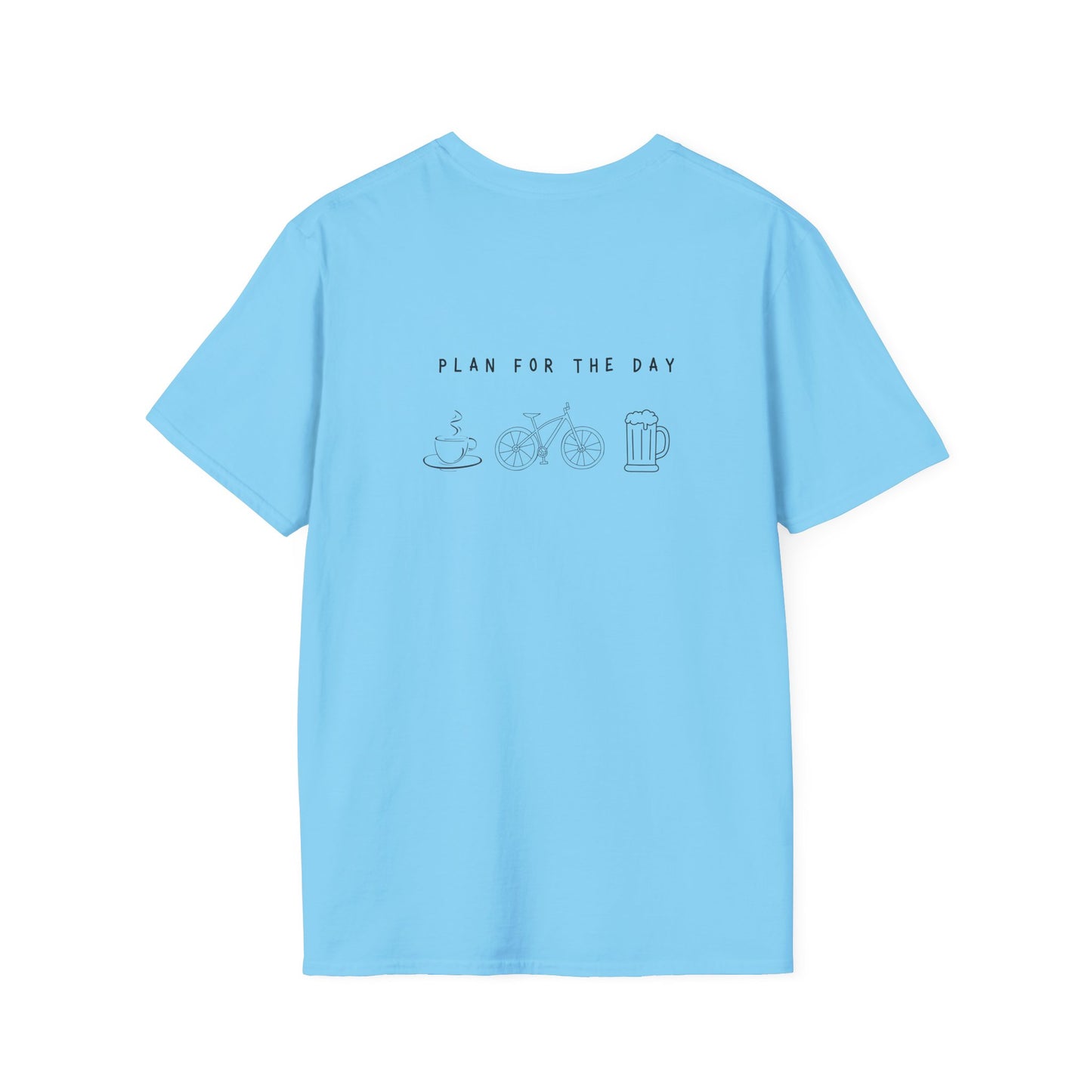 Unisex T-Shirt - Plan for the Day Bicycle & Beer (2-sided graphic)