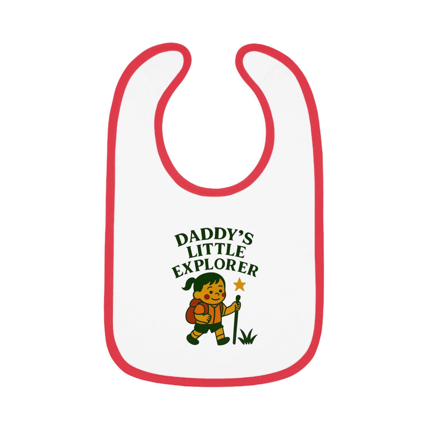 Cute Baby Bib - Daddy's Little Explorer - Girl