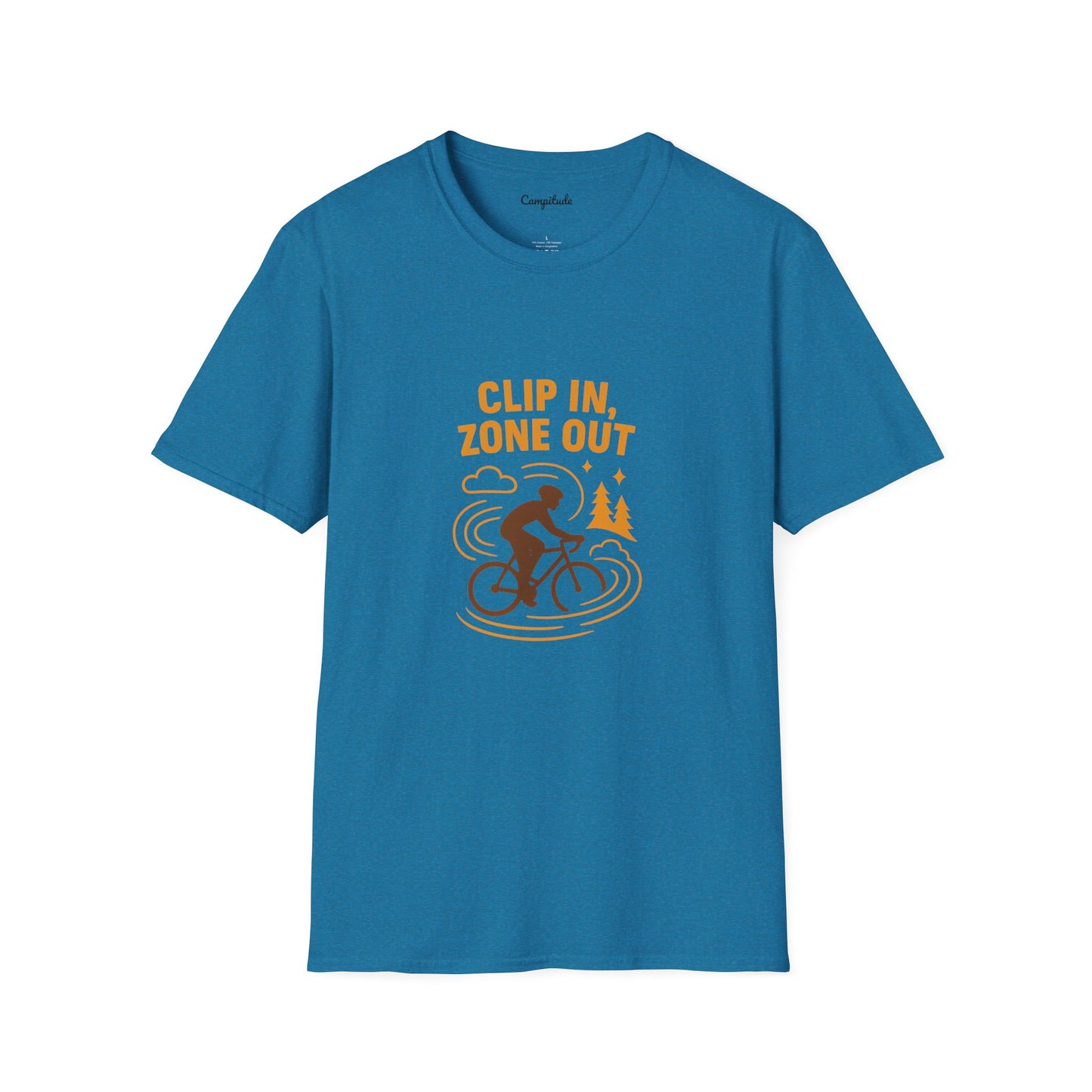 Unisex T-Shirt - Cyclist Clip in, Zone Out