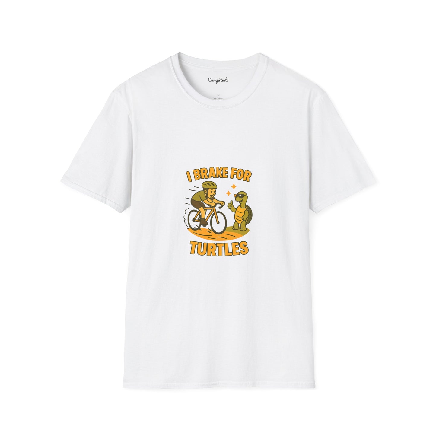 Unisex T-Shirt - Cyclist I Brake for Turtles
