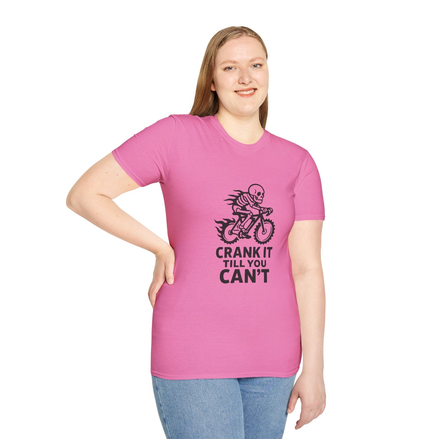 Unisex T-Shirt - Cool Skeleton Bike Rider