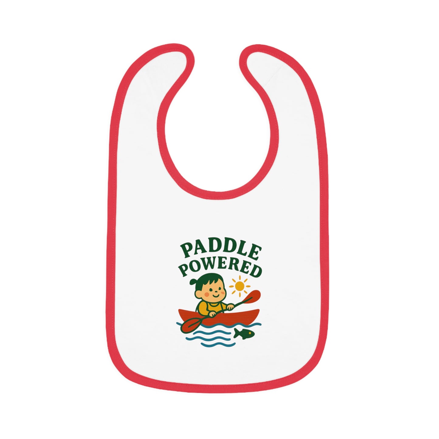 Cute Baby Bib - Paddle Powered - Girl