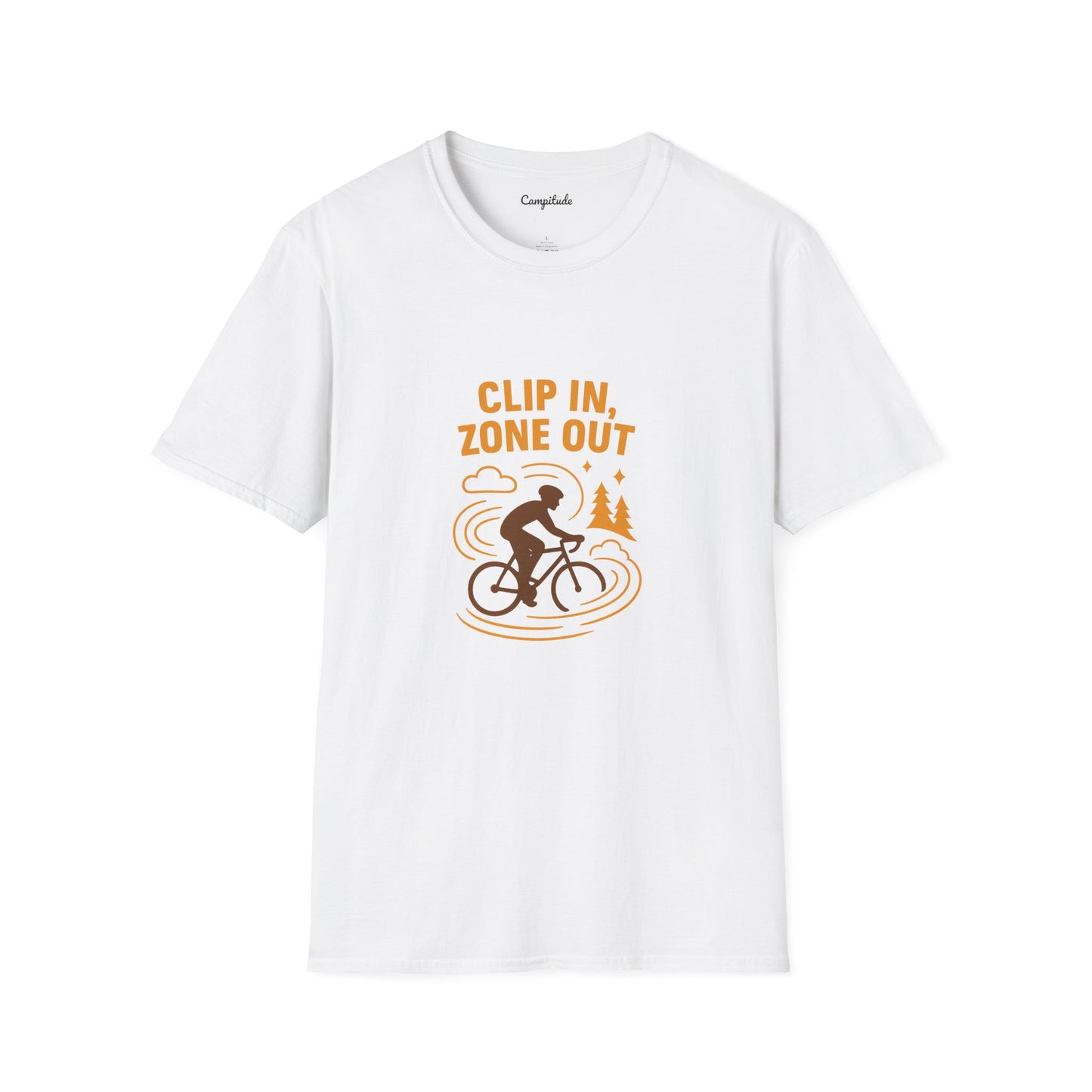 Unisex T-Shirt - Cyclist Clip in, Zone Out