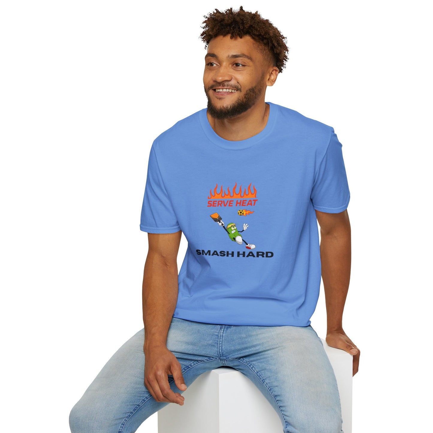 Unisex T-Shirt - Serve Heat Smash Hard