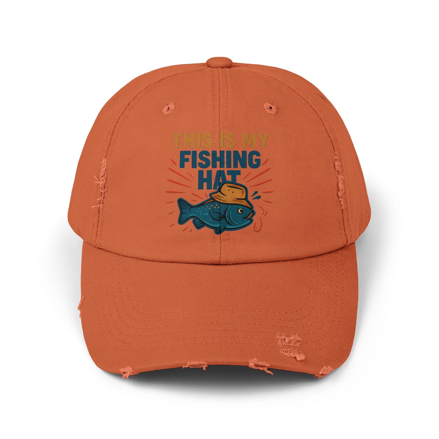 Distressed Cap -This is My Fishing Hat