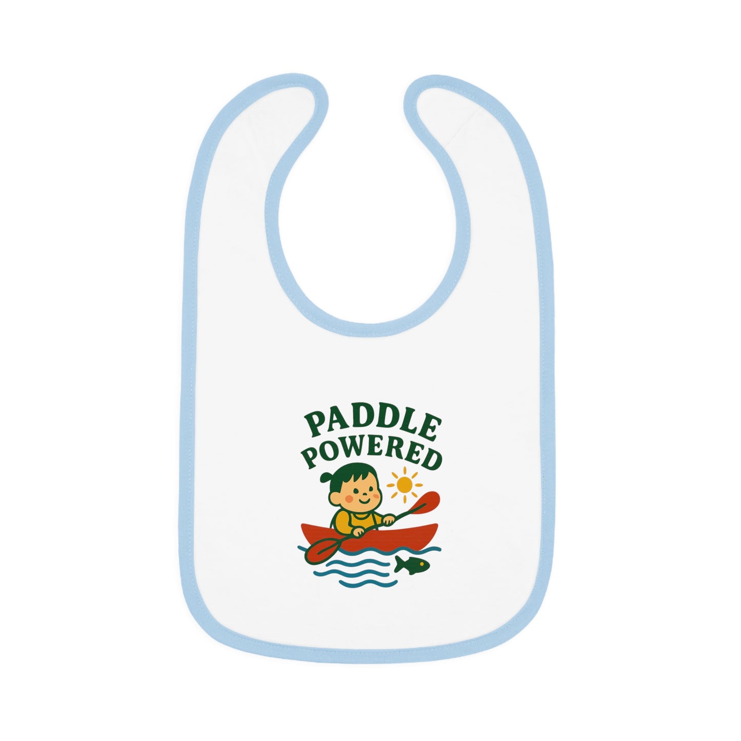 Cute Baby Bib - Paddle Powered - Girl
