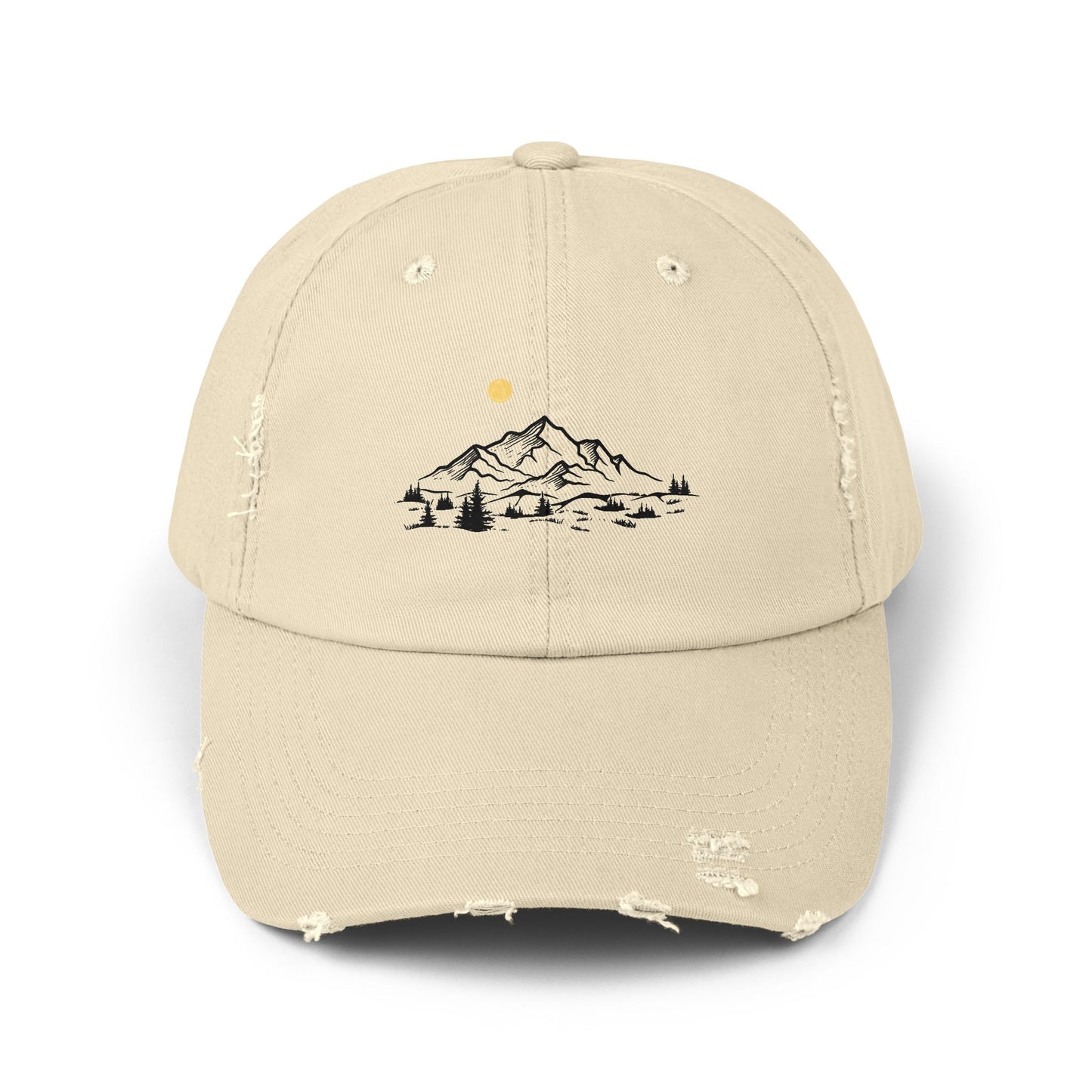 Distressed Cap - Mountain Design