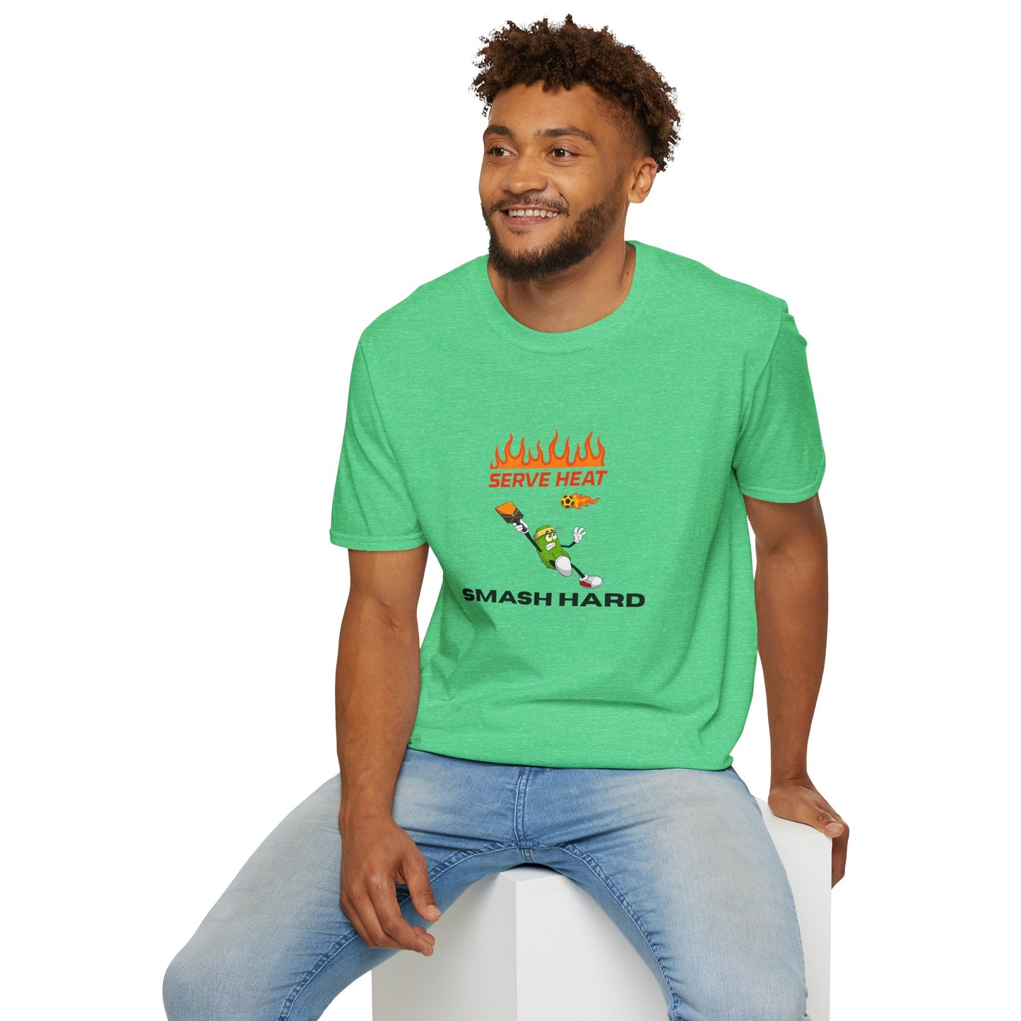 Unisex T-Shirt - Serve Heat Smash Hard