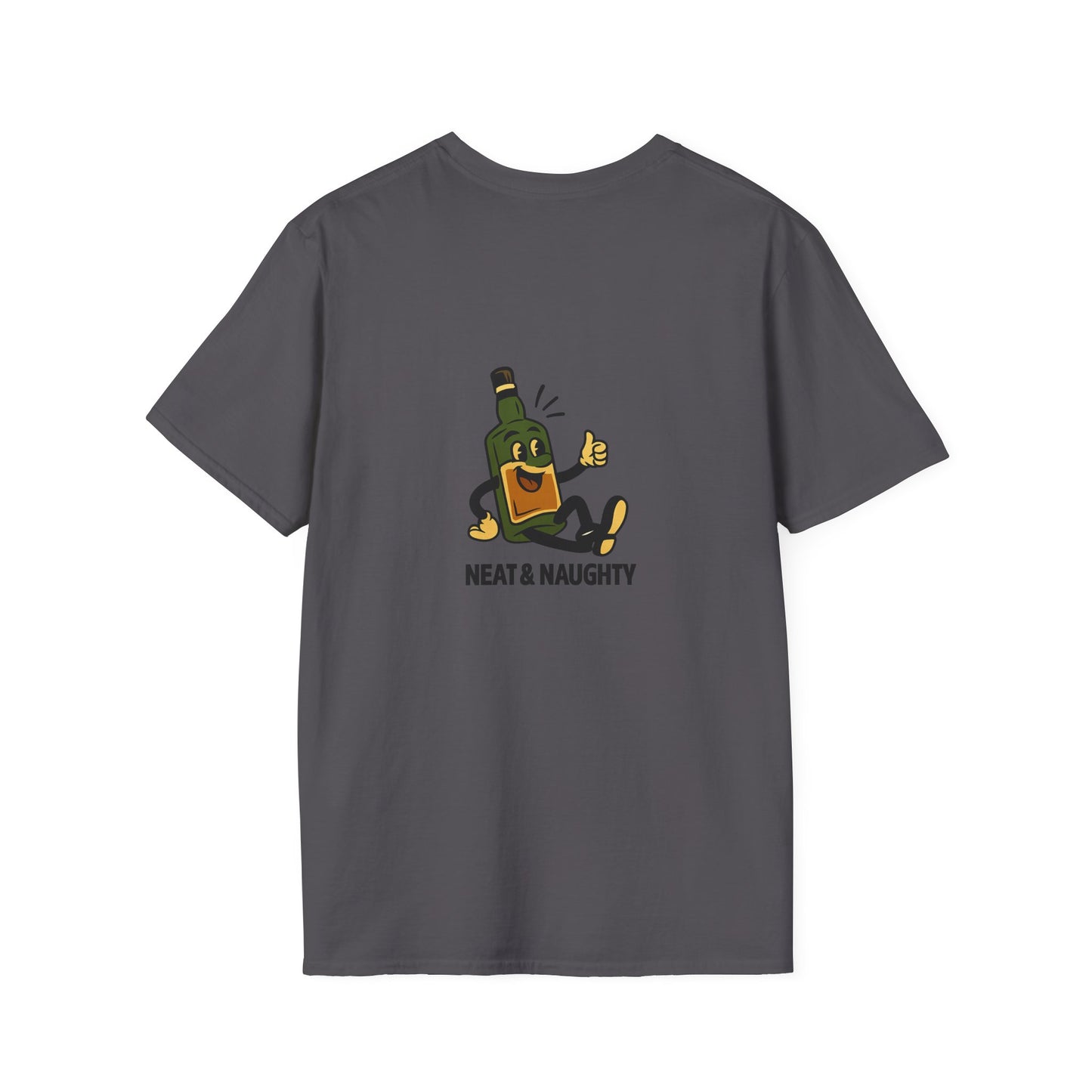 Unisex T-Shirt - Neat & Naughty - Scotch/Bourbon (2-sided graphic)