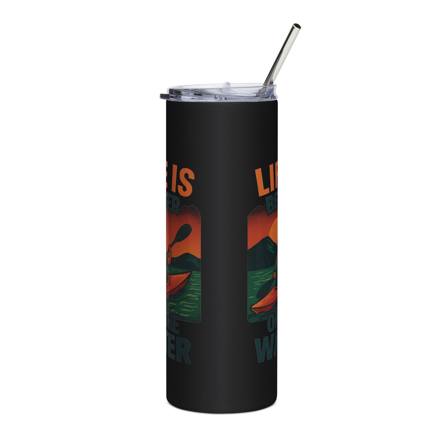 Stainless Steel Tumbler - Life is Better On the Water , 20oz