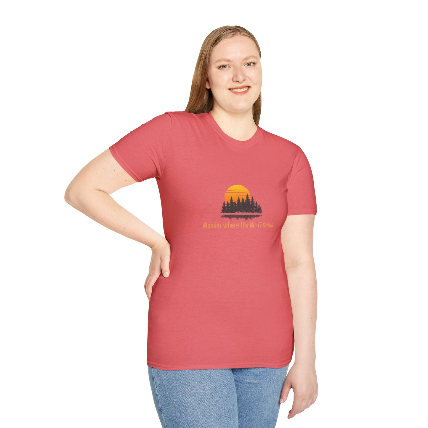 Unisex T-Shirt - Wander Where the Wi-Fi Fades