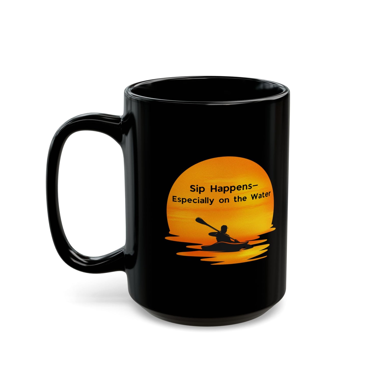 Ceramic Coffee Mug - Sip Happens - Especially On the Water