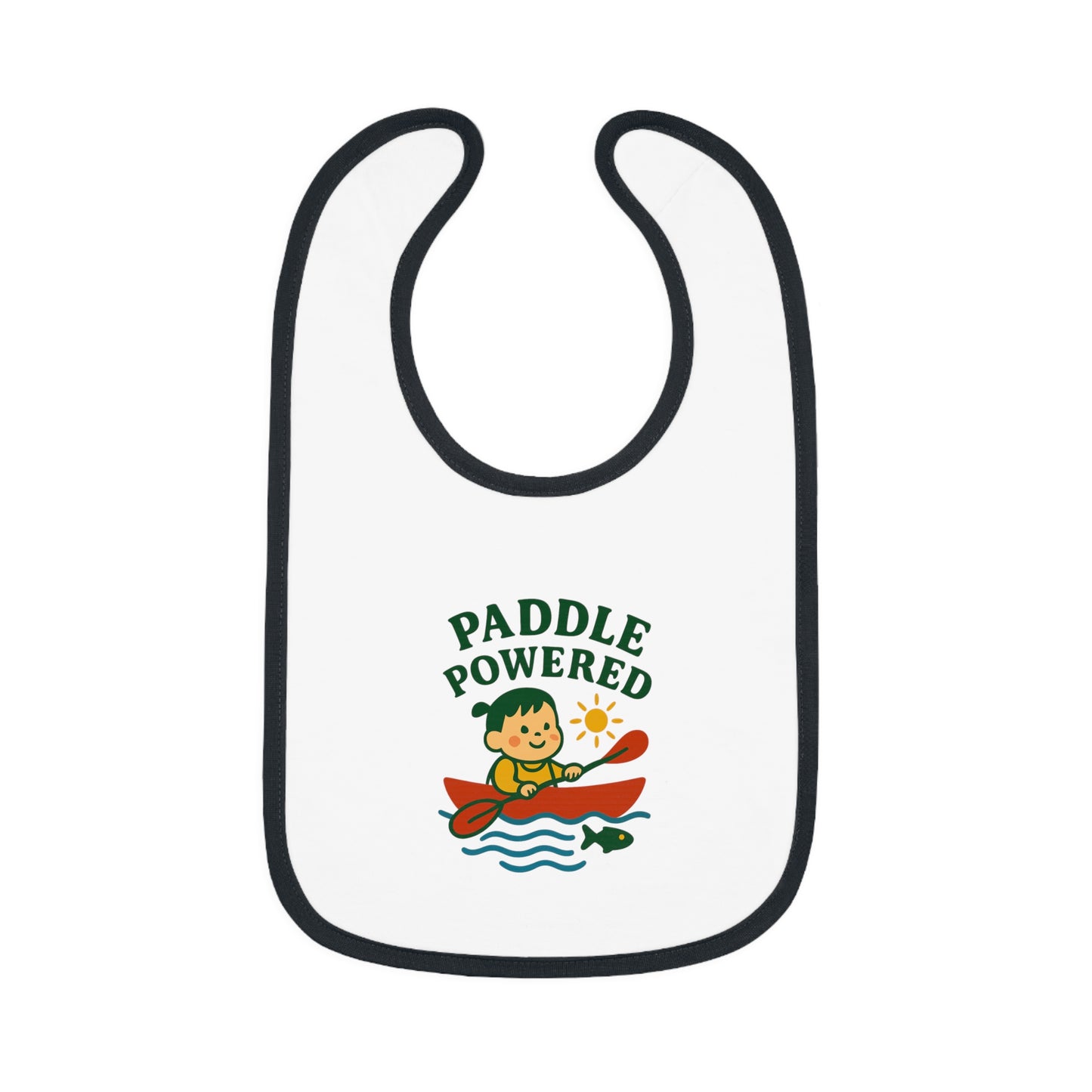 Cute Baby Bib - Paddle Powered - Girl