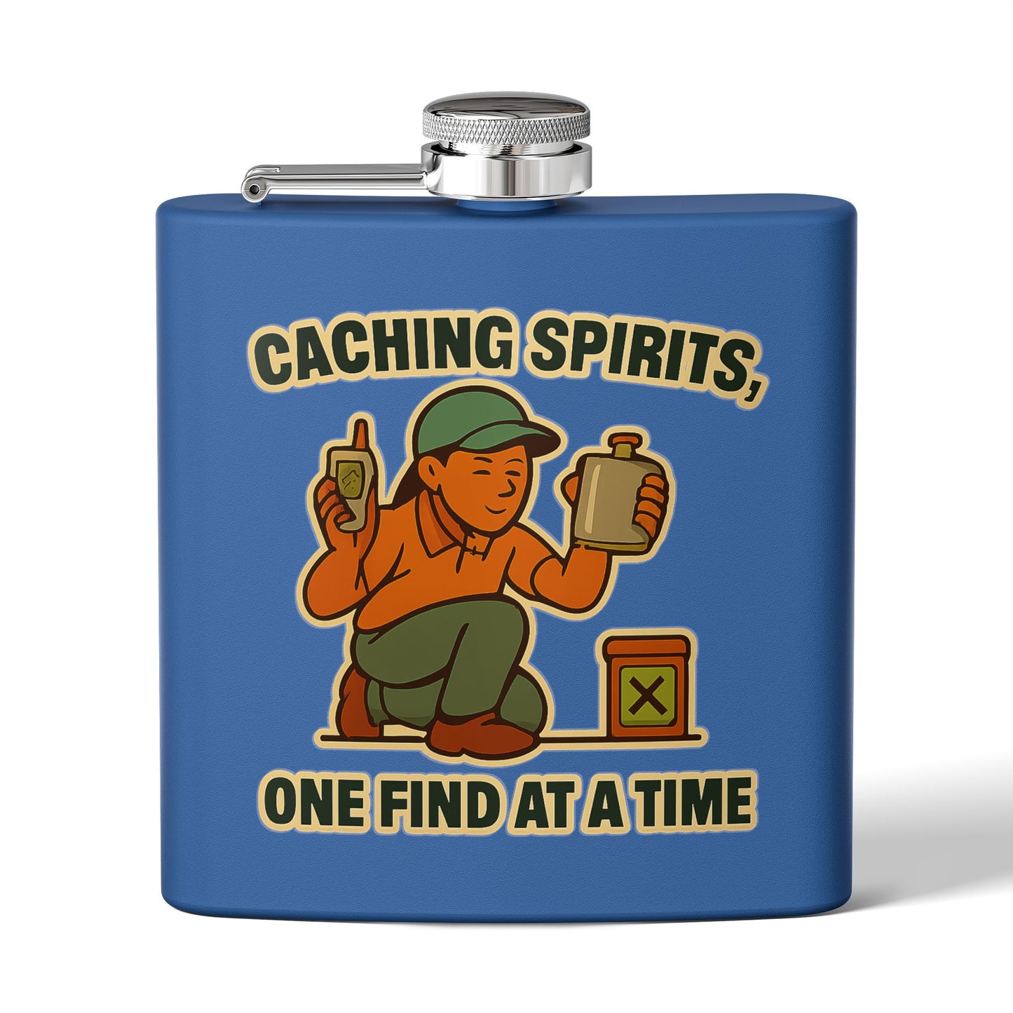 Geocache Flask - Caching Spirits, One Find at a Time Design