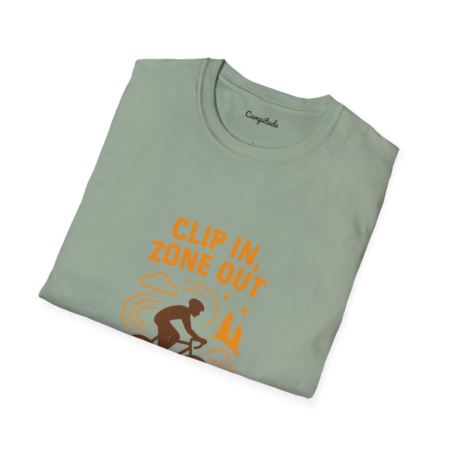 Unisex T-Shirt - Cyclist Clip in, Zone Out