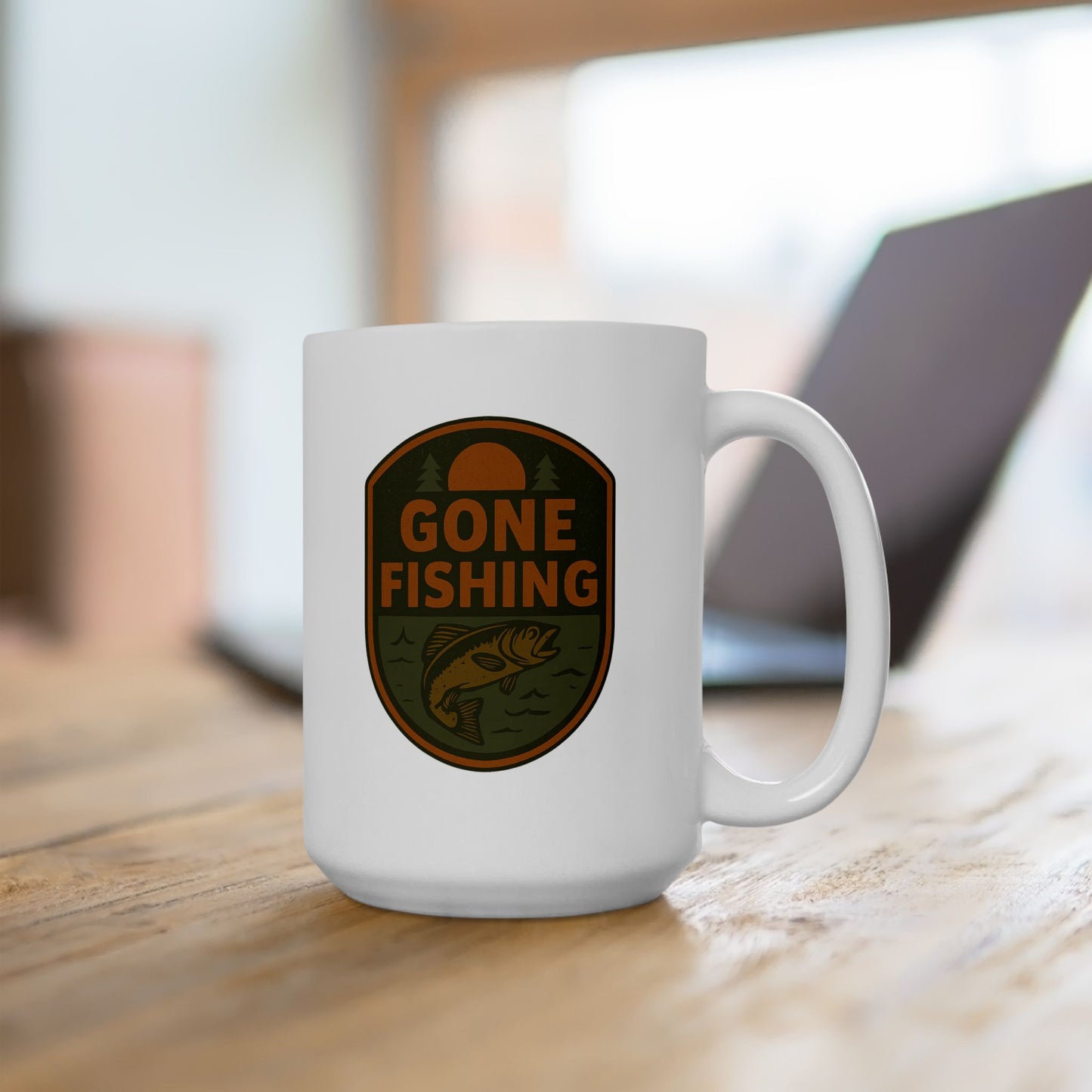 Ceramic Coffee Mug - Gone Fishing