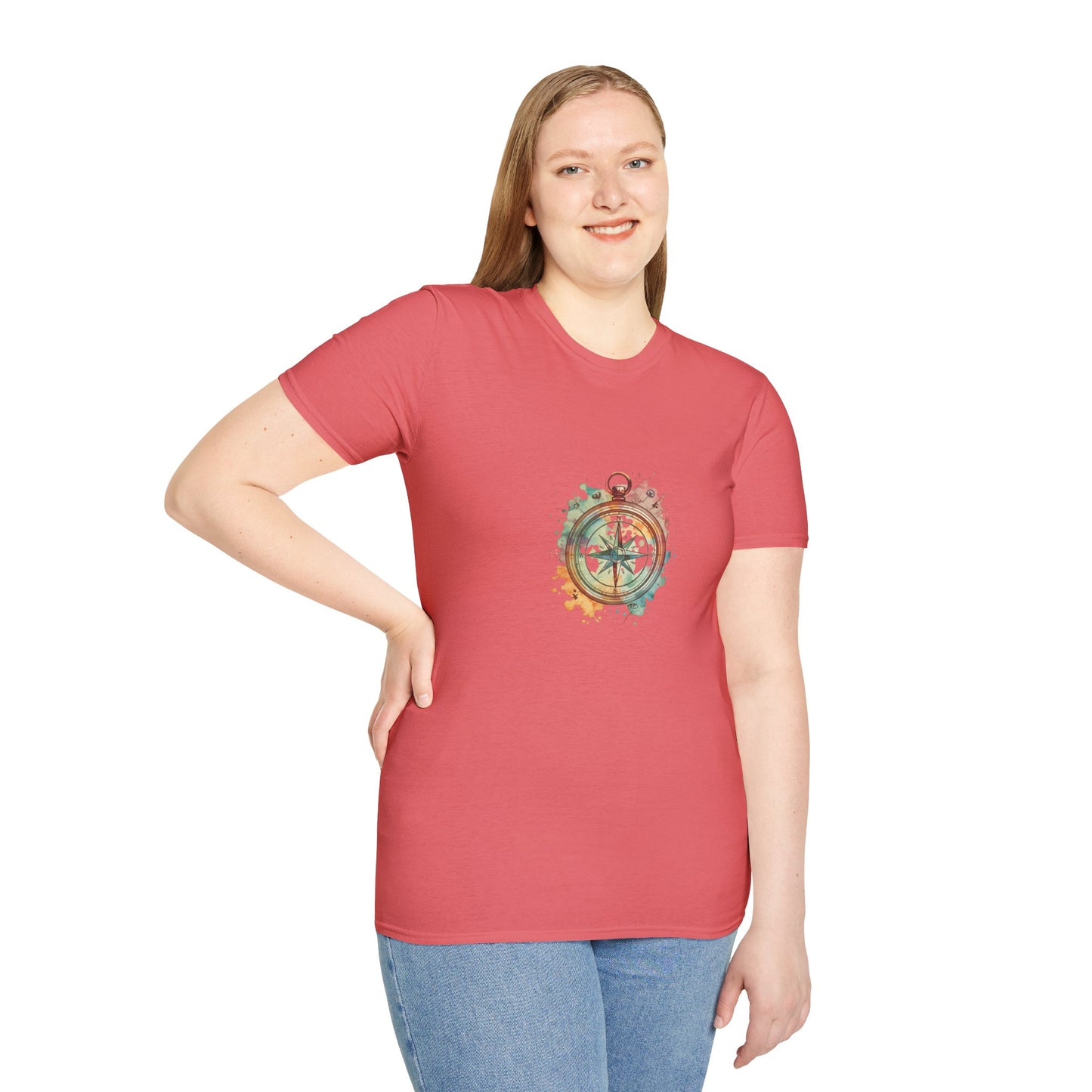 Unisex T-Shirt - Geocache Colorful Compass