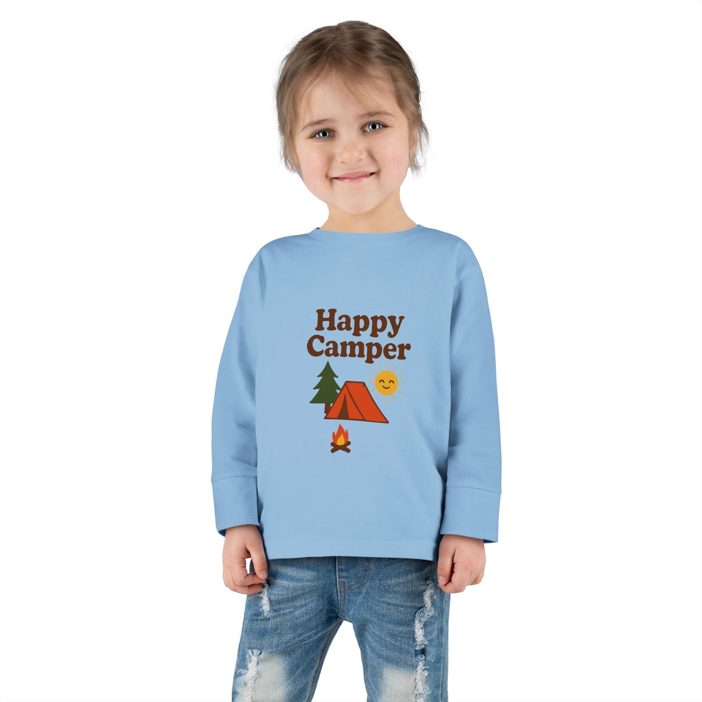 Toddler Long Sleeve T-Shirt - Happy Camper