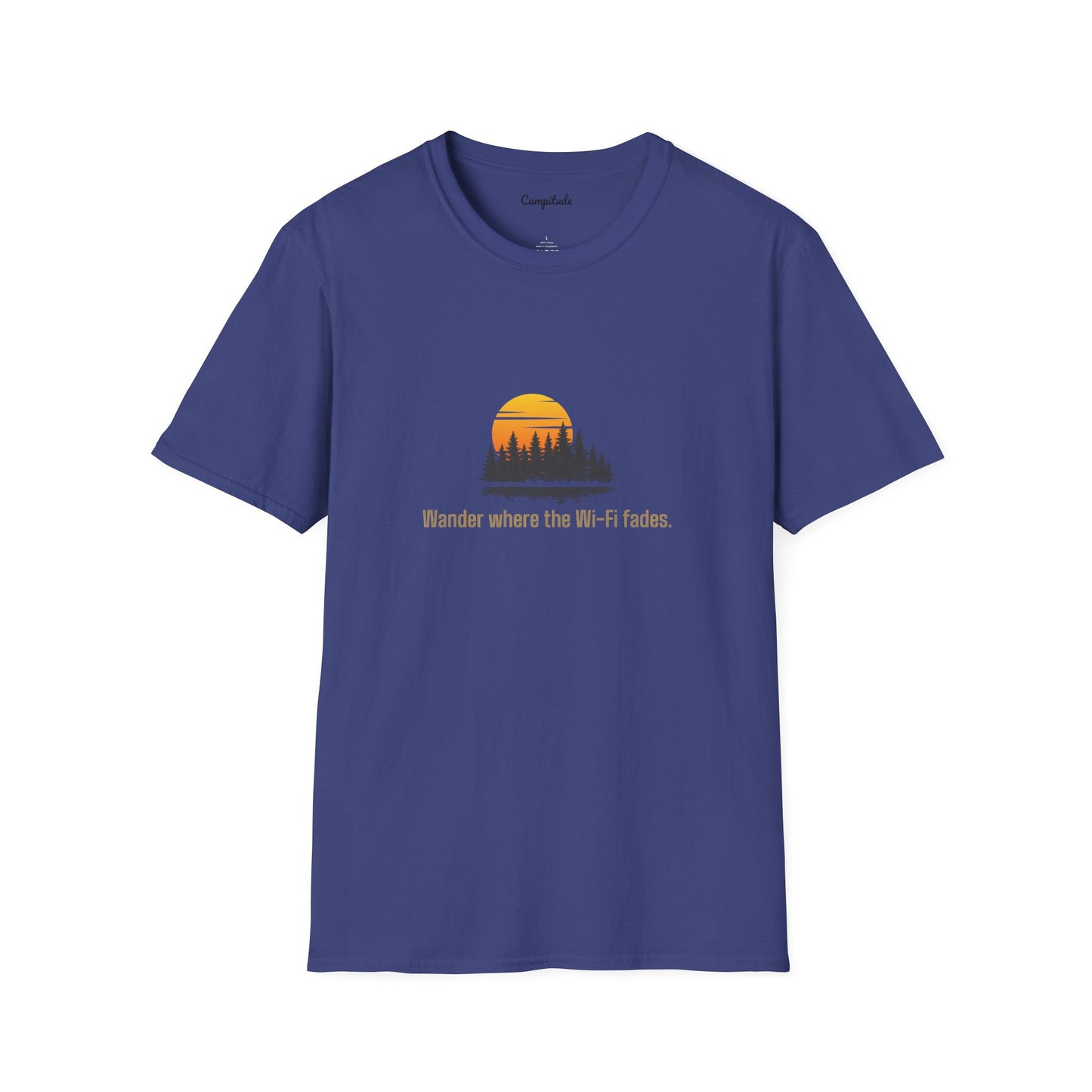 Unisex T-Shirt - Wander Where the Wi-Fi Fades