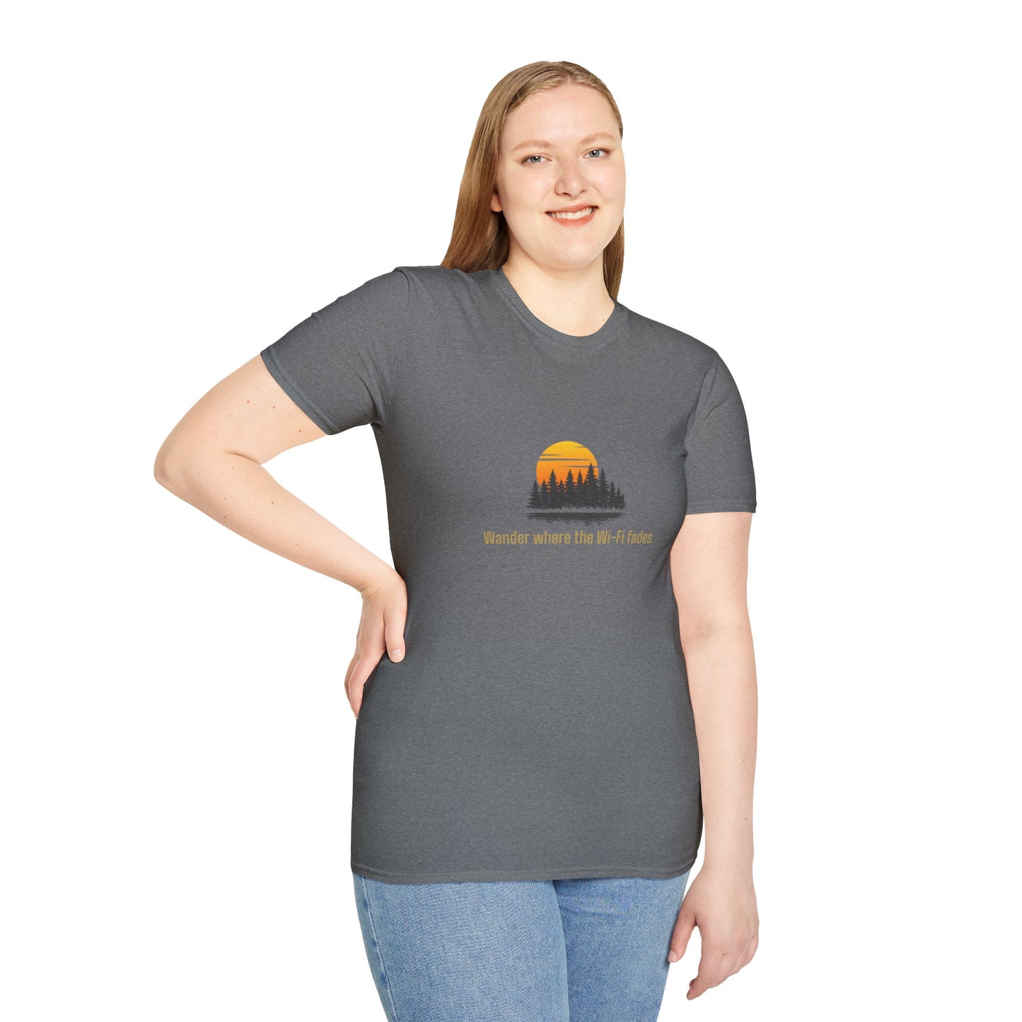 Unisex T-Shirt - Wander Where the Wi-Fi Fades