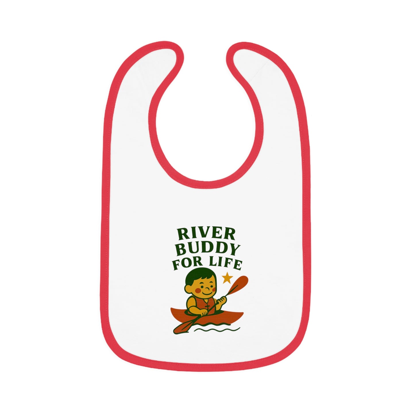 Cute Baby Bib - River Buddy for Life - Boy
