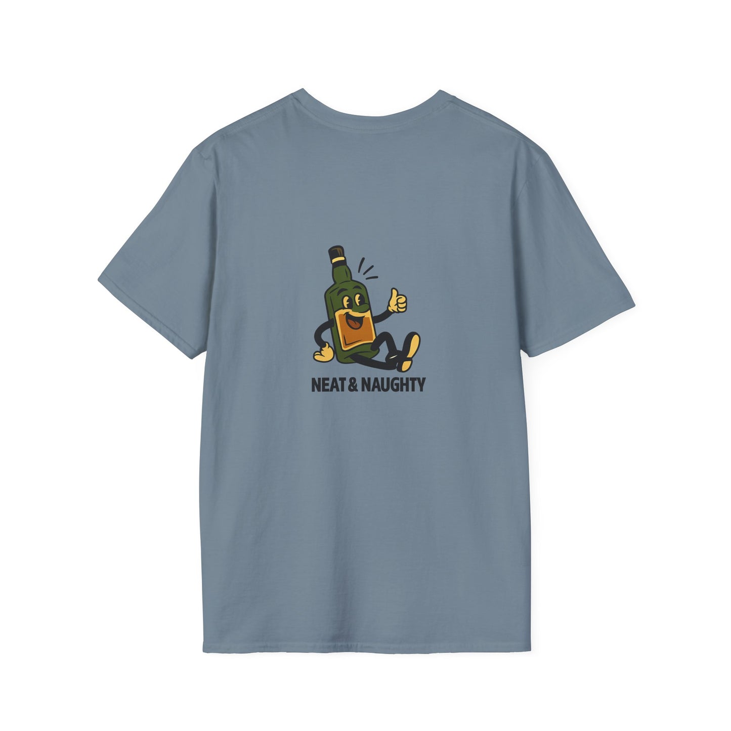 Unisex T-Shirt - Neat & Naughty - Scotch/Bourbon (2-sided graphic)