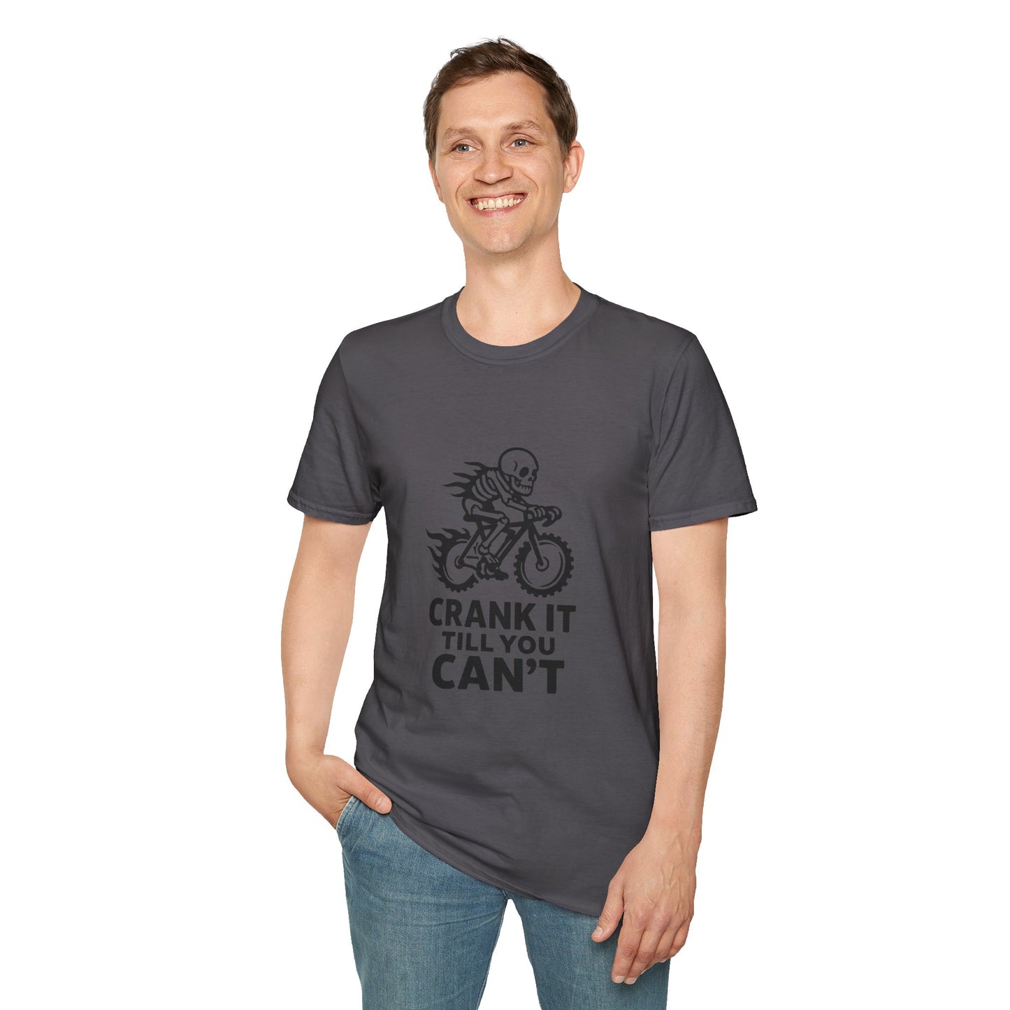 Unisex T-Shirt - Cool Skeleton Bike Rider