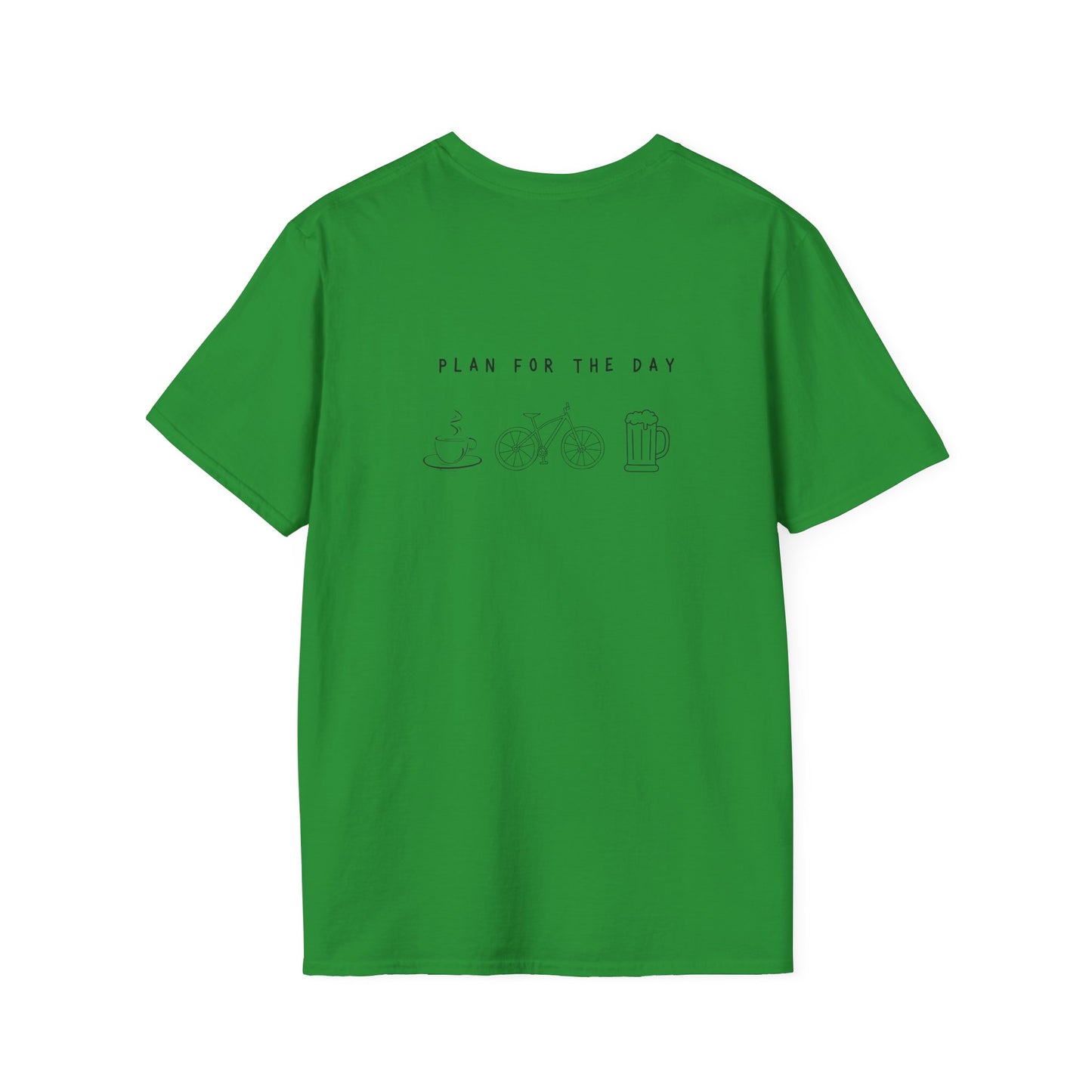 Unisex T-Shirt - Plan for the Day Bicycle & Beer (2-sided graphic)