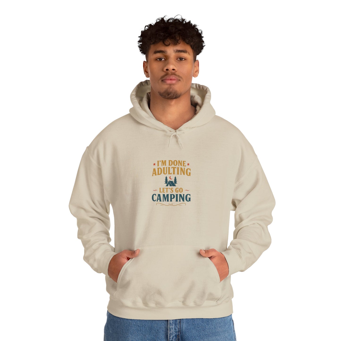 Unisex Hoodie - I'm Done Adulting, Let's Go Camping