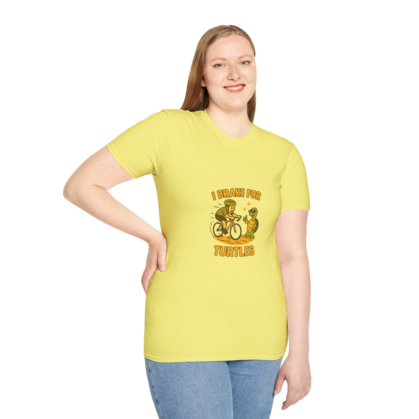 Unisex T-Shirt - Cyclist I Brake for Turtles