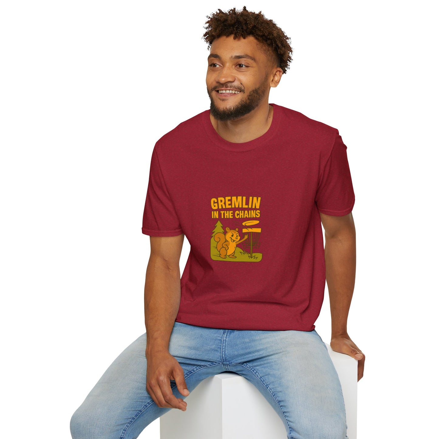 Unisex T-Shirt - Disc Golf Gremlin in the Chains