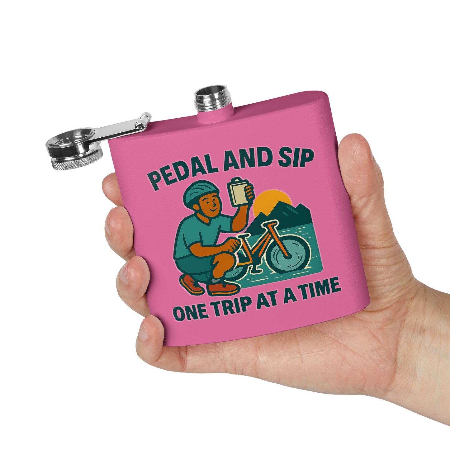 Bicycling Flask - Pedal and Sip One Trip at a Time