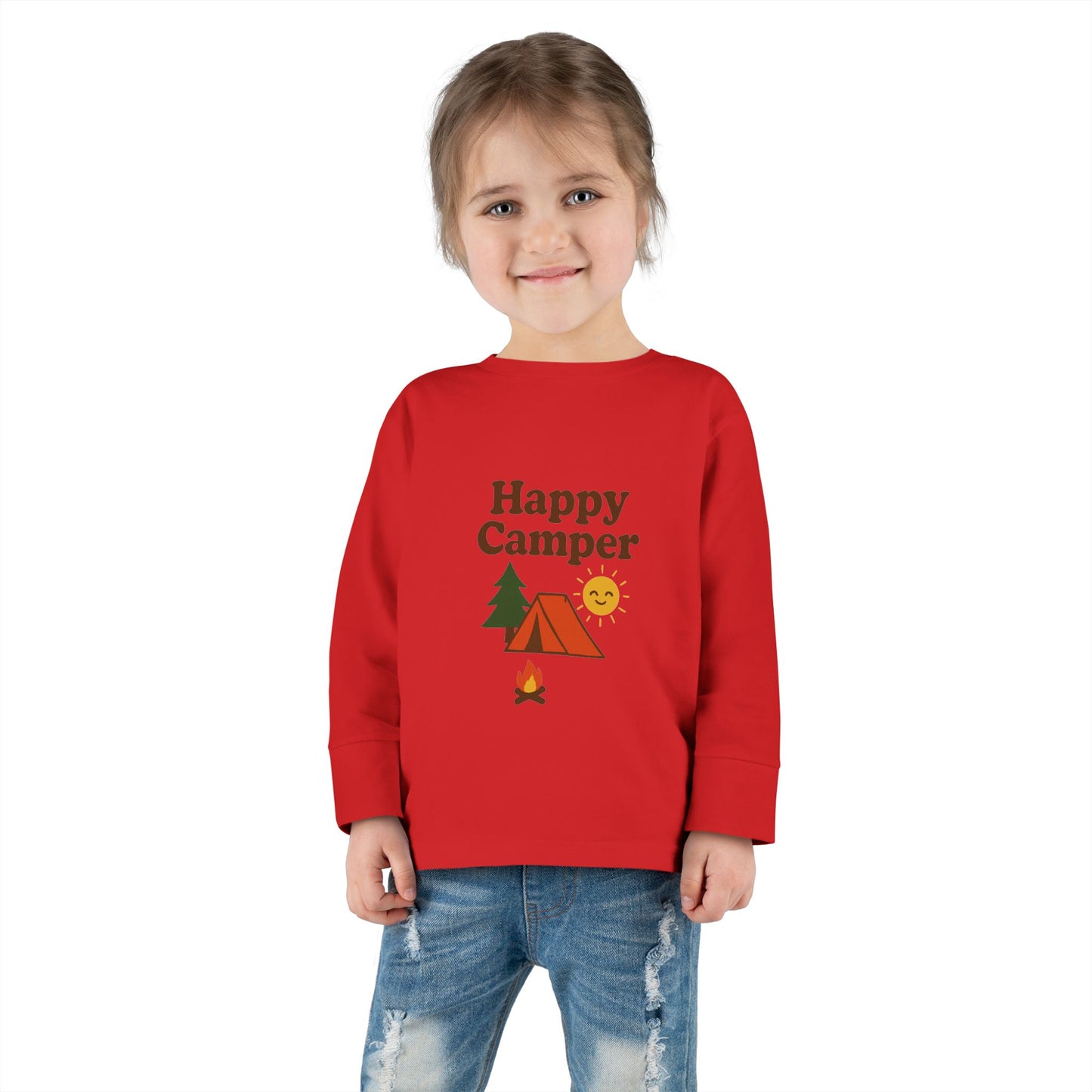 Toddler Long Sleeve T-Shirt - Happy Camper