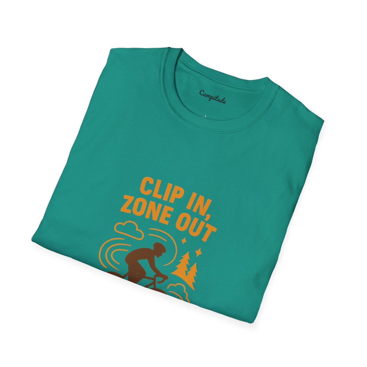Unisex T-Shirt - Cyclist Clip in, Zone Out
