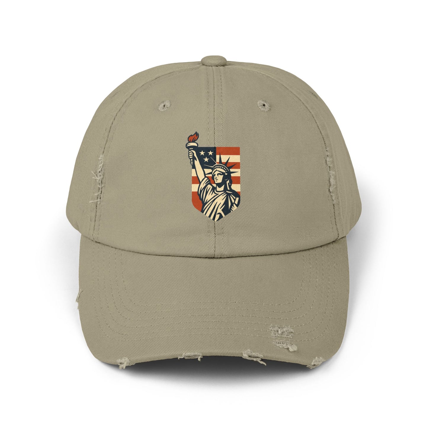 Distressed Cap - Vintage Lady Liberty