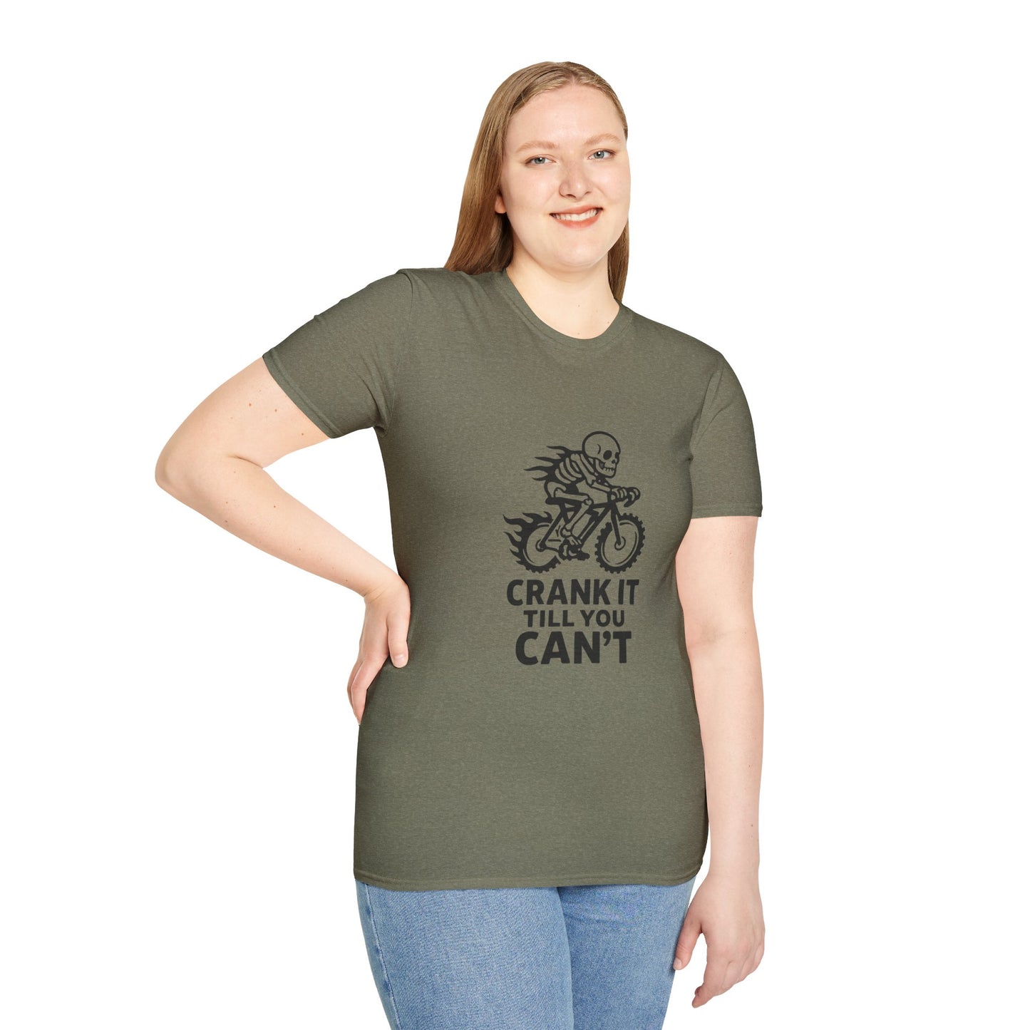 Unisex T-Shirt - Cool Skeleton Bike Rider