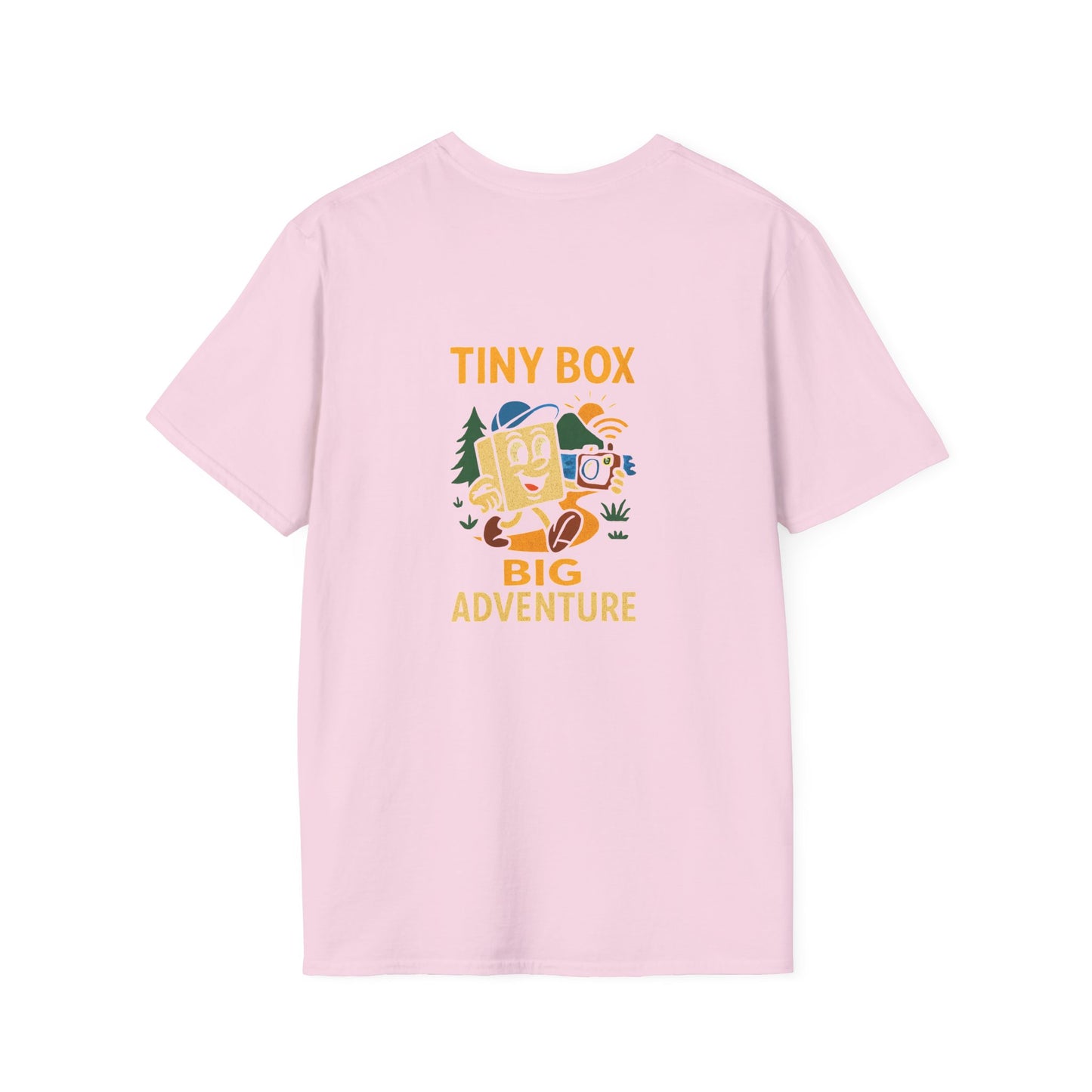 Unisex T-Shirt - Tiny Box, Big Adventure (2-sided graphic)