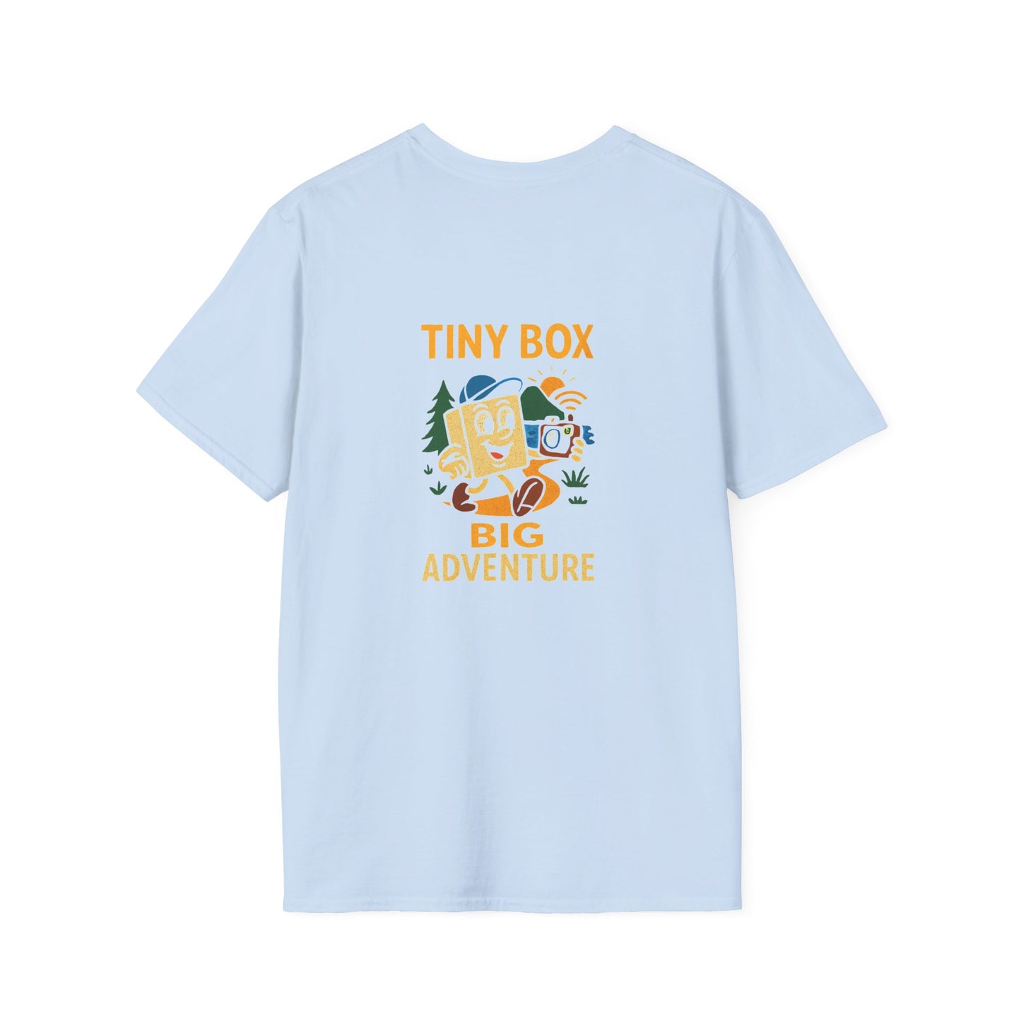Unisex T-Shirt - Tiny Box, Big Adventure (2-sided graphic)