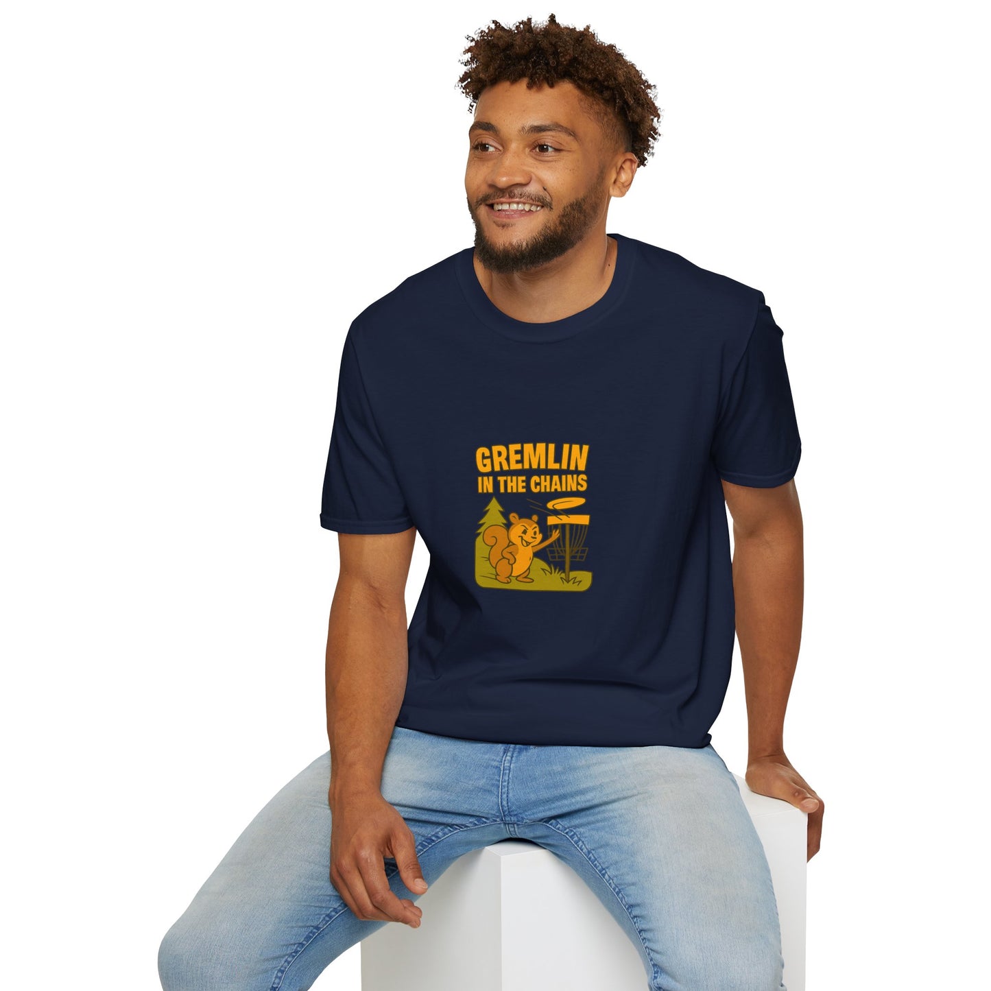Unisex T-Shirt - Disc Golf Gremlin in the Chains