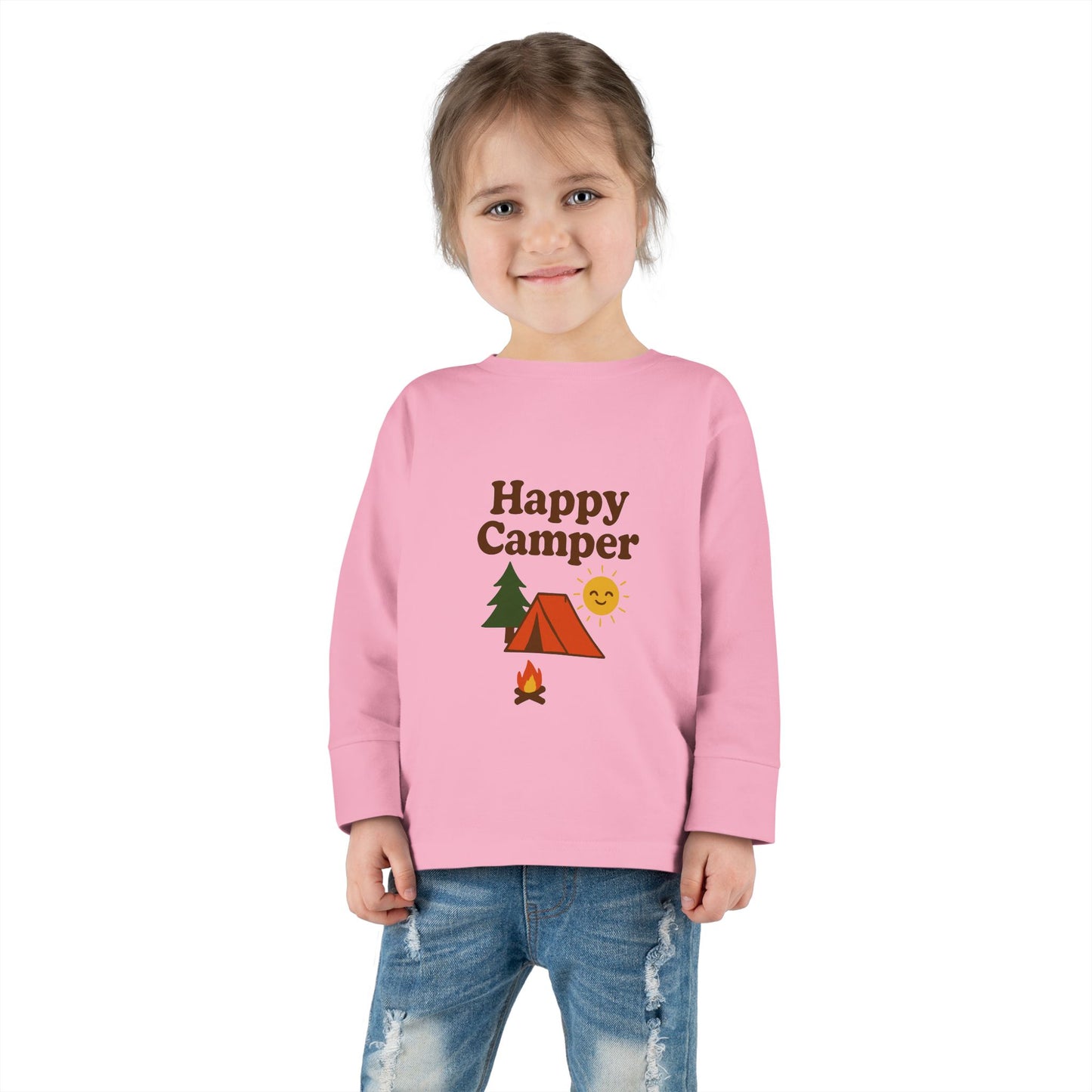 Toddler Long Sleeve T-Shirt - Happy Camper