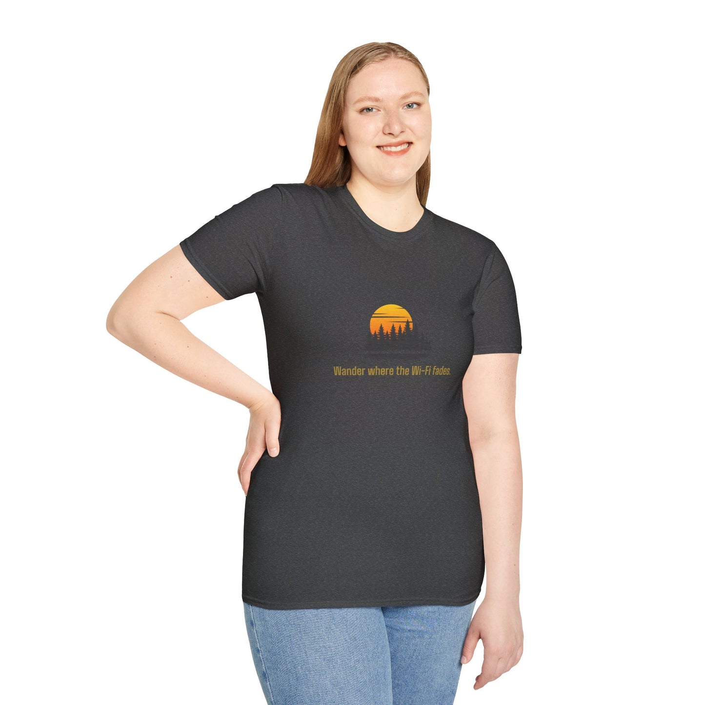 Unisex T-Shirt - Wander Where the Wi-Fi Fades