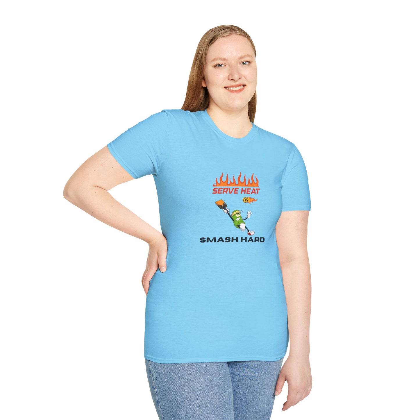 Unisex T-Shirt - Serve Heat Smash Hard
